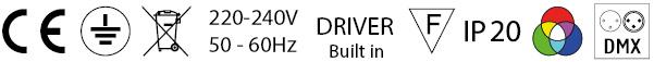 icons 8 colors built in dmx no control Μηχάνημα οπτικής ίνας Waterfall Metal Halide 150W