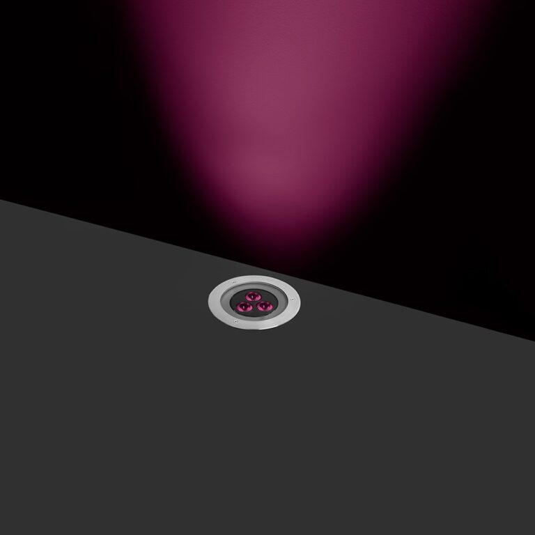 Χωνευτό στρογγυλό φωτιστικό εξωτερικού χώρου